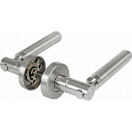 Дверная ручка на розетке Amig нержавеющая сталь 24-141 