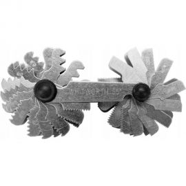 Резьбомер YATO метрический и Витворта 52 лезвия 4,0-62,0мм YT-29984 