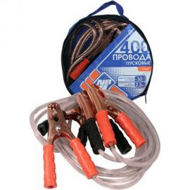 Пусковые провода Nova Bright 400А с прозрачной изоляцией, в сумке, 2.5 м 37661 