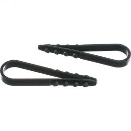 Дюбель хомут КРЕП-КОМП для крепления кабеля, цвет-чёрный 11х18 100шт дхч1118 