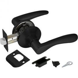 Ручка защелка Ajax 6010 BL-P (без фик.) черный 44451 