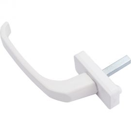 Оконная металлическая ручка Невский Крепеж 2 винта, белая, 1 шт. 826226 