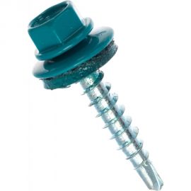 Кровельный саморез, синяя вода Крепежная техника 4,8х29 RAL 5021 250шт 420390 БК 