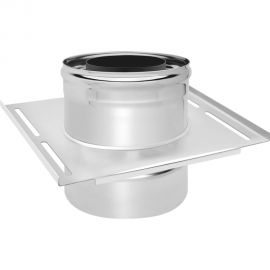 Монтажная площадка Везувий Нерж+Нерж (AISI 430/0,8мм) д.200x300, 400/400мм О-1204782 