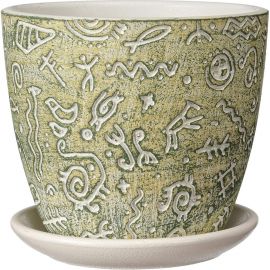 Горшок ООО КОМПОЗИТ Знаки зеленый бутон №3. КБ-Б3-260-01 