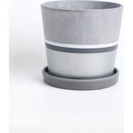 Горшок ООО КОМПОЗИТ Лувр серебро конус №3. КБ-К3-164-31 