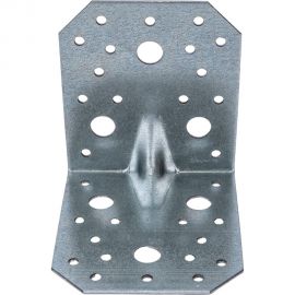 Крепежный усиленный уголок STARFIX 90х100х100 мм, белый цинк SMP-79585-1 