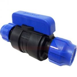 Шаровой кран VALFEX ПНД компрессионный цанга - цанга разборный 63x63 121001236363 