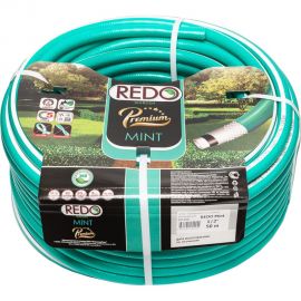 Поливочный армированный шланг REDO Premium Mint пятислойный, 1/2"", 50 м 611250 