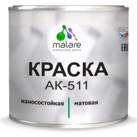 Краска для дорожной разметки MALARE АК-511 белая, 2.5 кг 2015147336262 