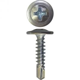 Саморез с прессшайбой Daxmer пшс 4,2x19 500 шт., цинк, усиленный, сверло 438740 