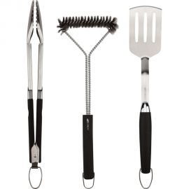 Набор: щипцы, щетка и лопатка для барбекю и гриля СОКОЛ Комфорт 62-0048 