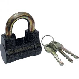 Навесной замок Bohrer ЧЗ-2 дужка сталь, 10 мм, 3 ключа, корпус чугун, 54 мм 71030541 