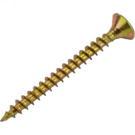 Набор для крепления ВИРТУОЗ дюбель 6x35, шуруп 4x40 потайная головка, желтый цинк, 150 шт. 550-00682 