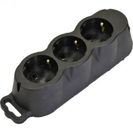 Переносная разборная розетка SVET РА16-001 УХЛ3, каучук, SV0302-0001 