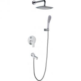 Душевой комплект Gappo G7148-8 белый хром 545103 