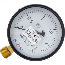 Манометр ЭКО-М Экомера МД02-100 мм 0..2,5МПа G1/2 (Эконом) МД02-100-G-2,5МПа-ЭИ 
