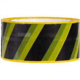 Клейкая лента FORT 48 мм х 45 мкм х 50 м, черно-желтая 501457203 