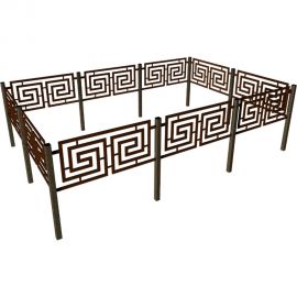 Садовые ограждения Delta-Park Сиртаки SI450-1Br, коричневые sirtaki_04 