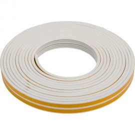 Самоклеящийся уплотнитель Sila E-профиль, 10 м, белый W10 SILAEW10 