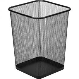 Квадратная корзина Attache 268х268x355 мм, металлическая сетка, 17л, черная 383313 
