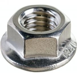 Шестигранная гайка с фланцем и насечками DINFIX DIN 6923, нерж. А2, M10, 10 шт. 00-00001930 