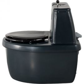 Торфяной туалет Gigant Комфорт графит GNT-9 