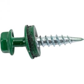Саморез Невский Крепеж КР RAL 6002 лиственно-зеленый, св., 4,8x28, 30 шт. 931413 