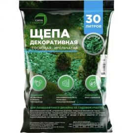 Декоративная щепа Сила Суздаля зеленая, 30 л 4680004063278 