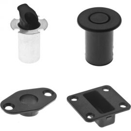 Запирающее автоматическое устройство Doorlock DL1902/35SET в комплекте с направляющей втулкой и ответными частями для пассивных створок, для тяг 1932 75415 