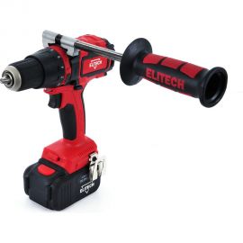 Аккумуляторная ударная дрель-шуруповерт Elitech 2х4.0Ач ДА 18УБЛ2 191609 