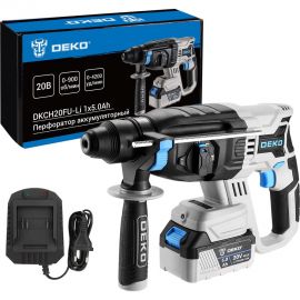 Аккумуляторный перфоратор DEKO DKCH20FU-Li, 20В, 1x5.0Ач 063-4418 