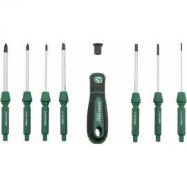 Отвертка Jonnesway DB0309S со сменными стрежнями в наборе, 9 предметов 46363 