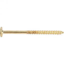 Мебельный шуруп с плоской головой ЕВРОПАРТНЕР латунированный, 6,3x90 (10 шт.) 6 1761 2 