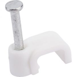 Пластиковая плоская скоба Volsten 6 мм 50 шт.V02-6W-2-06-050 9558 