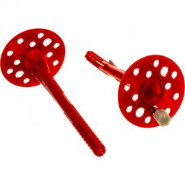 Дюбель для теплоизоляции с металлическим гвоздём с термоголовкой 10х140, 250шт Tech-Krep 130105 