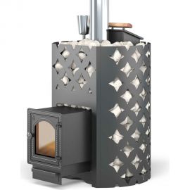 Чугунная печь для бани Везувий ЭТНА 18 (ДТ-4С) Закрытая каменка 12749 