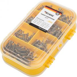 Набор саморезов для ДСП kranz 255 шт. KR-01-3101-05 