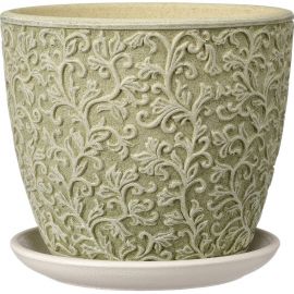 Горшок ООО КОМПОЗИТ Орнамент оливковый бутон №3. КБ-Б3-156-48 