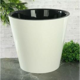 Горшок для цветов Idiland rosemary диам. 330 мм, 16 л, с дренажной вставкой, на колесиках, белый 692216004БЛ 