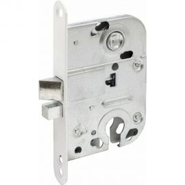 Врезной замок Аллюр 2018 WW белый, для финских дверей, б/о 14366 