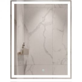 Зеркало MIXLINE ""Норма-Лайт"" 600x800 ШВ алюминиевый профиль, сенсорный выключатель, светодиодная подсветка 550407 