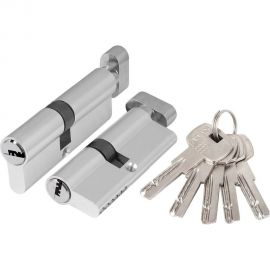 Цилиндровый механизм Ajax AZ202/80 mm (30+10+40), CP хром, 5 кл. 43885 