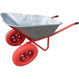 Строительная тачка SevenBerg 110 л, на 2-х литых ПУ колесах 4687203268466 