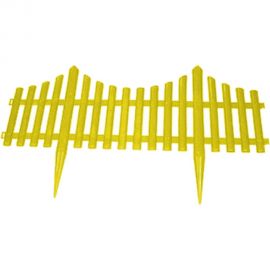 Заборчик Дачная мозаика "Модерн" декоративный желтый штакетник 10606 