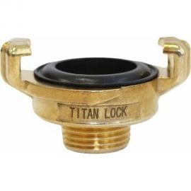 Универсальное соединение для воды TITAN LOCK NEPTUN (GEKA) с наружной резьбой BSP 3/4"", латунь, TLNPM3/4-BR 
