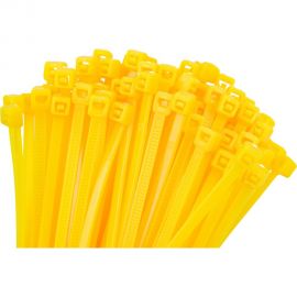 Хомут-стяжка NOVOCRAFT нейлоновая, 3x100 мм, желтая, уп. 100 шт. HCC13100Y100 