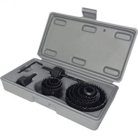 Набор кольцевых пил по дереву 19, 22, 29, 32, 38, 44, 51, 67 мм, 11 шт vertextools 0282-11 