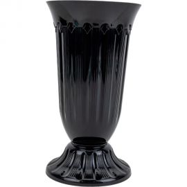 Вазон Эльфпласт Флавия 2 л, черный, 28х15.9 см 038759 