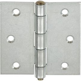 Прямая усиленная разборная петля VORMANN 75х75х1,9 мм, оцинкованная, латунный штифт 00614 075 Z 